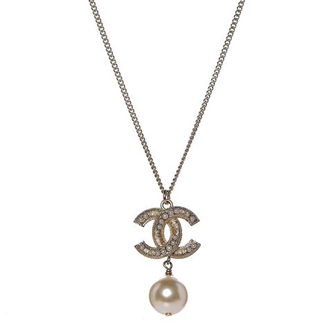 chanel drop necklace|chanel necklace outlet.